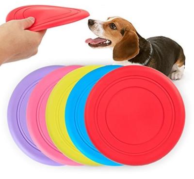 Κίνα Ανθεκτικά 17.8cm cOem της Pet Frisbee λαστιχένια παιχνίδια σιλικόνης δαγκωμάτων προς πώληση