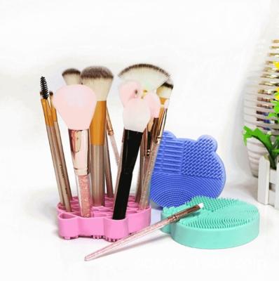 Chine OEM aucun support de brosse de maquillage de silicone de forme d'ours de déformation à vendre