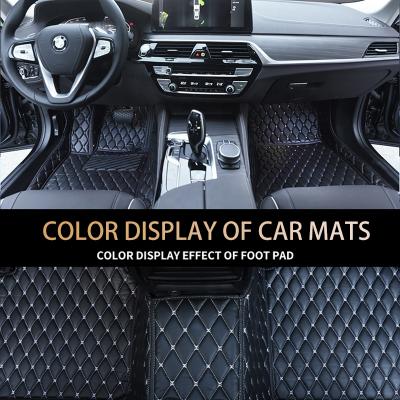 China 2022 NEW Luxury Custom Color Full Set Car Floor Mats 5D Leather 5D Car Floor/Foot Mats With Good Price for sale