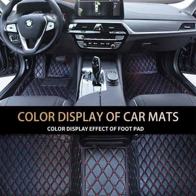 China Mcow Luxury Custom Car Accessories For Car 4000+ Pattern High Quality 3D 5D 7D XPE Material+Sponge+PU Eco-friendly Leather Car Floor Mats for sale