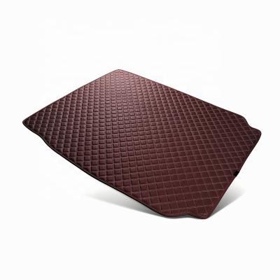 China Anti-Slip / Water Proof Stitched Leather Personalized 3d Car Trunk Rear Mat for sale