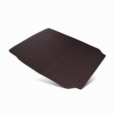 China Embroidery Anti-Slip / Water Proof Leather Waterproof Easy To Clean Car Trunk Mat for sale