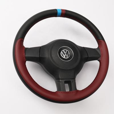 China Sports Factory Custom Auto Car Universal Microfiber Leather Steering Wheel Cover for sale