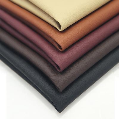 China Waterproof Lychee Grain Leather, PVC Synthetic Leather for Car Floor Mat and Interior Decoration for sale