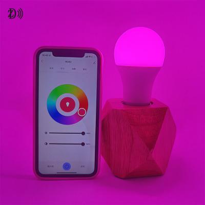 China Hotel Voice Control APP Control Ful- Color Smart WiFi LED Lighting E27 LED Bulbs for sale