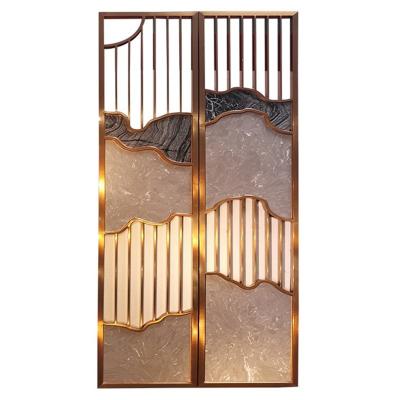 China Minimalist Laser-Cut-Piece-Screen Divider Metal Backyard Stainless Steel Decorative Screen for sale