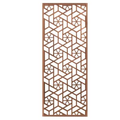 China Minimalist Laser Cut Stainless Steel Metal Divider Panels Customized Metal Fence Stainless Steel Screen for sale