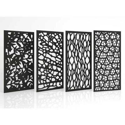 China Laser Cut Metal Screen Metal Privacy Minimalist Decorative Metal Powder Coated Laser Cut Screen Stainless Steel Screen for sale