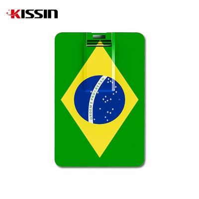 China Kissin Promotional Custom USB Card Flash Drive Credit Card USB 2.0 3.0 Pendrive 2GB 4GB 8GB 16GB 32GB Business Card USB Pendrive for sale