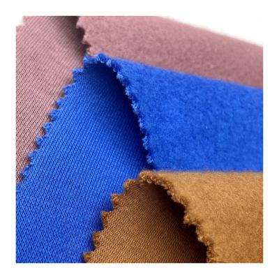 China Eco Friendly Antistatic Knit 85% Cotton 15% Polyester Brushed Terry Fleece Fabric For French Hoodies for sale