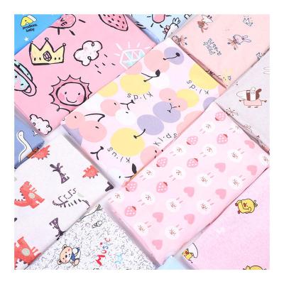 China Wholesale Cut Brushed DBP Fabric Milk Silk Cloth Pajamas Kids Pajamas Custom Fabric Dty Print Animal Fabrics Double Memory Pieces Fabric for sale