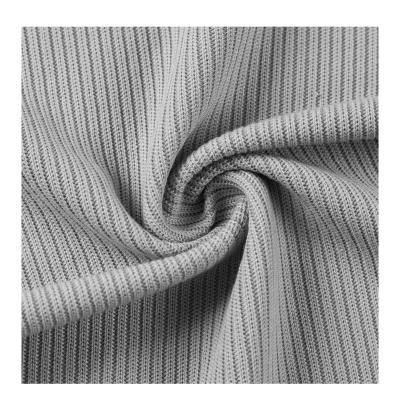 China High Quality Soft Item Anti-Static Spandex Pit Fabric Smooth Sweater Fabric Rib Cotton Fabric for sale