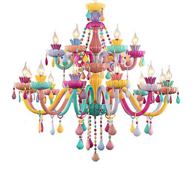 China Modern Colorful Chandelier Crystal Chandelier Romantic Crystal Chandelier Lights Fashion Crystal Chandelier for sale