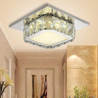 China Small Modern Decorative Indoor Lighting Crystal Ceiling Chandelier Lamps For Home Round Ceiling Lamp for sale