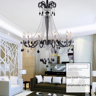 China Excellent Quality Modern European Style Lamp Unique Art Crystal Chandelier for Wedding Banquet for sale