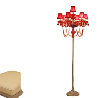 China Modern European minimalist American vertical bedside living room floor lamp study crystal floor lamp for sale