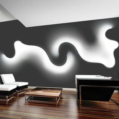 China Newest Curve Modern Creative Acrylic Wall Light Nordic Led Belt Wall Sconce Snake LED Lamp for Decor for sale