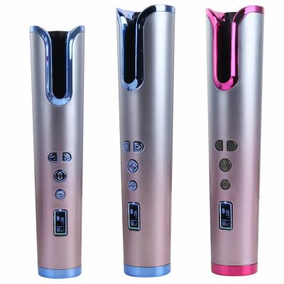 China Portable Cordless Automatic Curly Wave Styling Tools Hair Curler Women Hair Curler LCD Show 60mins 150-200C Ceramic Color Box for sale