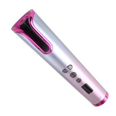 China Factory Hot Selling Whole Automatic Hair Curler Portable Wireless Automatic Hair Curler LCD Show 60mins 150-200C Ceramic Color Box for sale