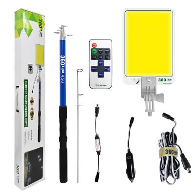 China Conpex FR-01 Telescopic Outdoor Camp Light With Remote 6000K Led Light 12V Outdoor Camping Light For Night for sale