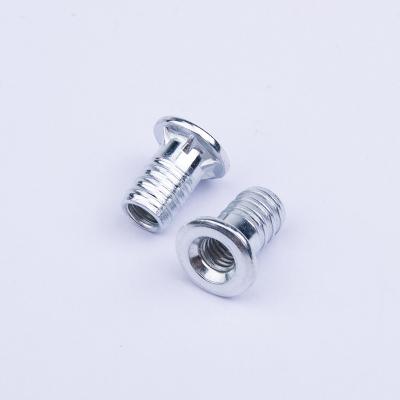 China China Supplier Furniture Steel White Galvanized Fasteners M6*15 Insert Nuts For Furniture for sale