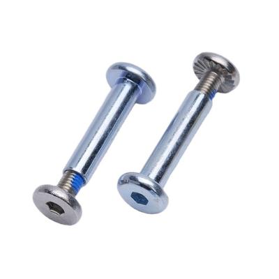 China Serrated Main Socket Steel Plug Binding Screws Male Female Screw for sale