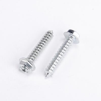 China HEX Carbon Steel Phillips Hex Flange Head Self Tapping Screw for sale