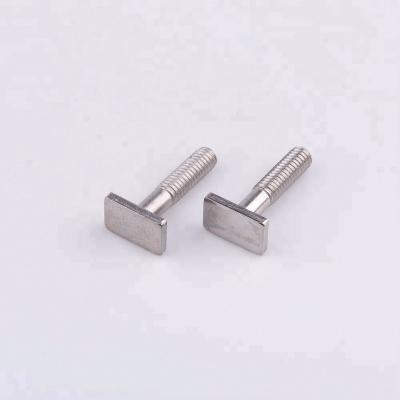 China Flat Square T Head Hammer Customized Screw Bolts With Fractional Thread for sale