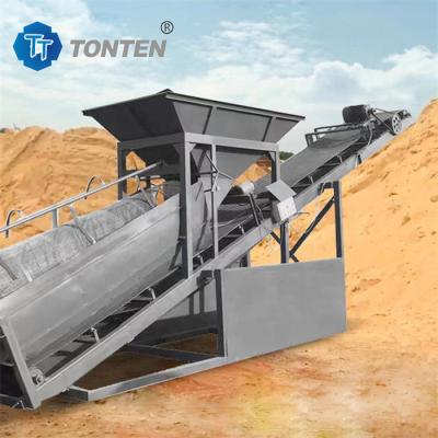 China Industriële roterende trommel zeef zand en grind scheiding trommel scherm machine Te koop