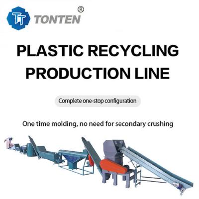 Cina Linea di pulizia per il riciclaggio di bottiglie di PET Equipaggiamento di riciclaggio per la frantumazione di plastica in vendita