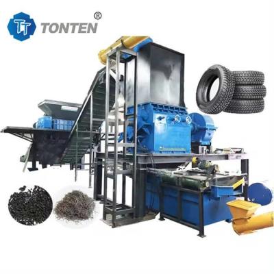 China Tyre Rubber Crushing Recycling Production Line Scrap Tire Recycling Rubber Powder for sale