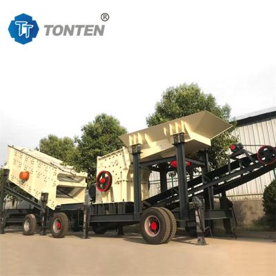 China Mobile Rock Stone Crusher Plant Portable Quarry Crushing Line for sale