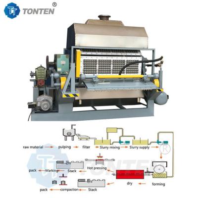 China Papiermaschinen zur Pulpformung Eierfach Obstfach Einweggeschirr zu verkaufen
