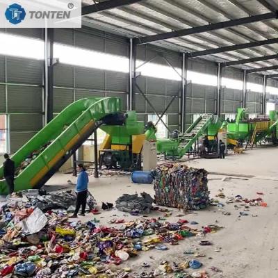 China Scrap Mixed Waste Plastic PET Bottle Scrap Recycling Plant Machine for sale