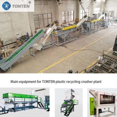 China Waste Plastic Shredding Washing Production Line Plastic Recycling PP PE for sale