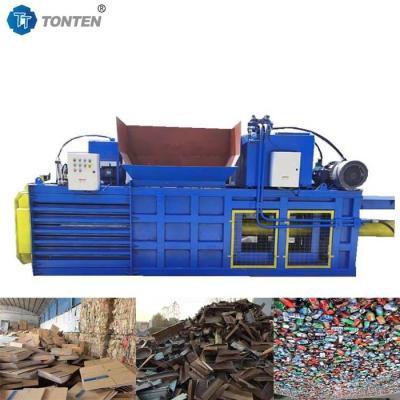 China Geweven zakken schuim karton metaal Hydraulische baler machine Horizontale baler Te koop