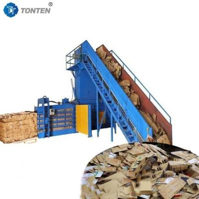 China Plastic Waste Hydraulische baler voor afvalstoffen Horizontale balerpers Te koop