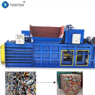 China Plastic Can Hydraulic Baler Machine Horizontaal 22kw Op maat Te koop