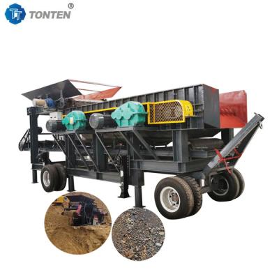 China Soil Stone Separator Mud Sand Sludge Separator Machine With Conveyor for sale