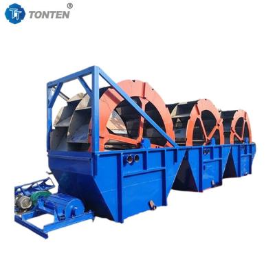 China China Wheel Mobile Sand Washing Rivier Sand Wet Washer Machine Te koop