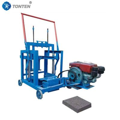 China Diesel Movable Brick Making Machine Diesel Direct Push Brick Making Machine for sale