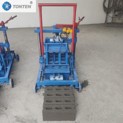 China Direct Push Type Small Brick Making Machine High Efficiency Block Molding Two Bricks In One Mold for sale