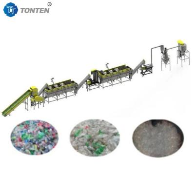 China Plastic PET flessen recycling plant Plastic label remover Breekmachine Te koop