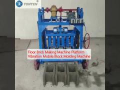 Floor Brick Making Machine Platform Vibration Mobile Block Molding Machine