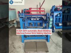 4-35A Semi-automatic Block Molding Machine Porous Brick Making Machine