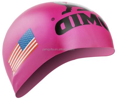 China Mixed-color 3D Swimming Cap Ball Silicone Swim Cap CAP-1400 Swimming Cap For Swimming for sale