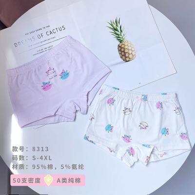 China Children's girl's underwear children girls cartoon fashion breathable boxer briefs panty briefs cotton panties S-4XL for sale