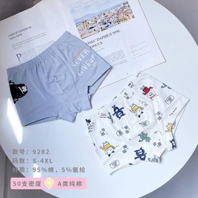 China New Girls Underwear 2pc/lot Breathable Cotton Medium Size Briefs Young Girl Panties Striped Blue Teenagers Wholesale Student Briefs for sale