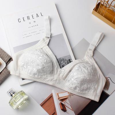 China New QUICK DRY Women Cavity Out Bralette Solid Color Beauty Back Lace Underwear Sexy Vest Female Add Protection Radio Bra Lingerie Seamless Bra for sale