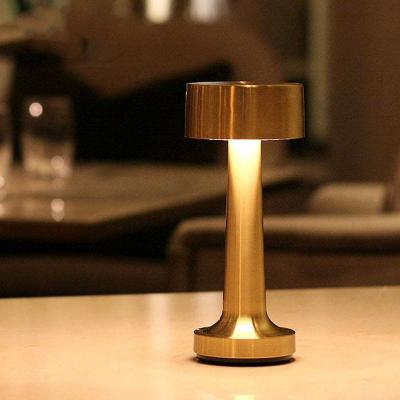 China Modern Touch Switch LED Bedside Night Lights Desk Chargeable Light USB Rechargeable Led Table Lamp For Restaurant Hotel for sale